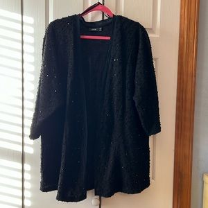 Apt 9 black sequined cardigan 3X. Worn once